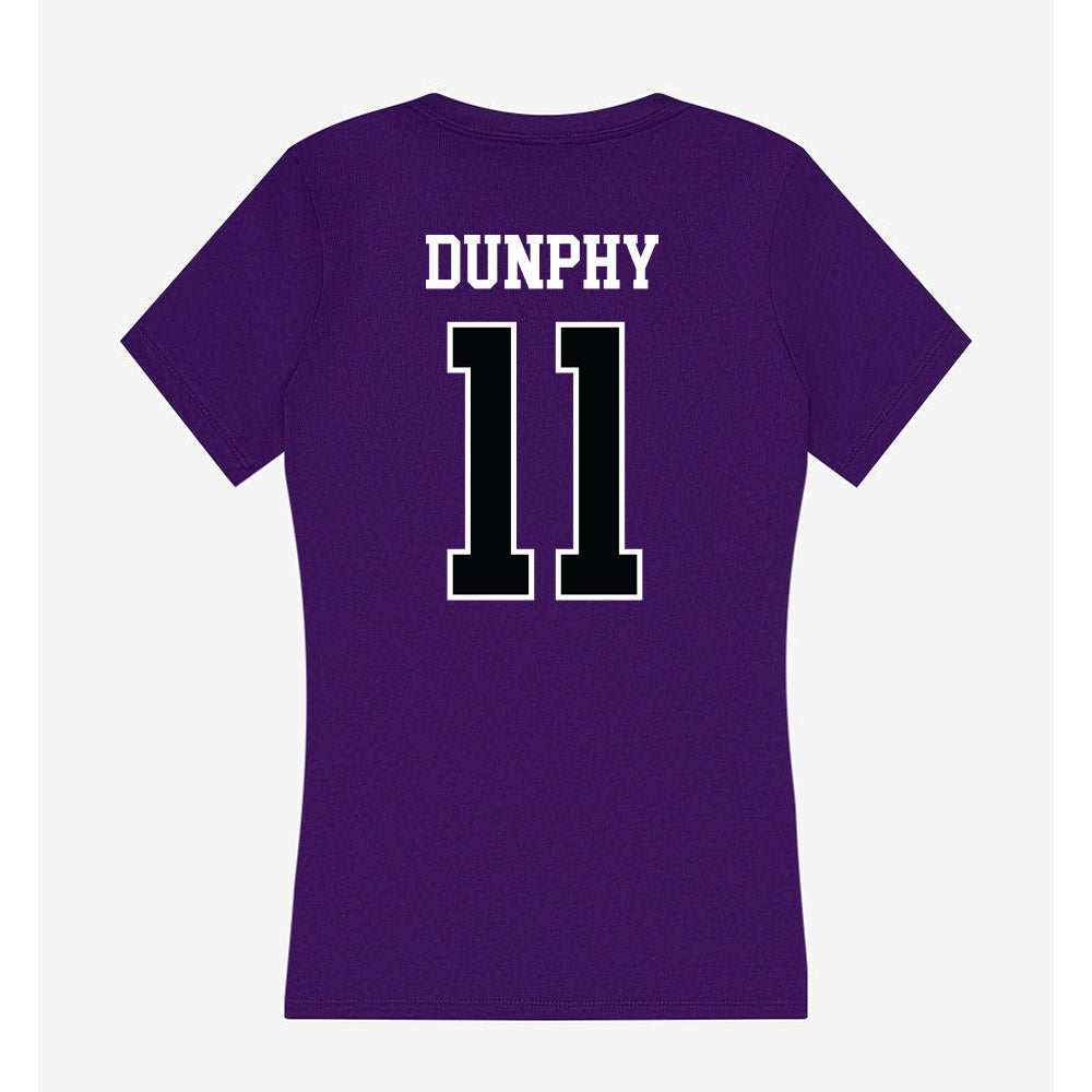 Stonehill - NCAA Football : Brigham Dunphy - Women's V-Neck T-Shirt-1