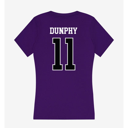 Stonehill - NCAA Football : Brigham Dunphy - Women's V-Neck T-Shirt-1