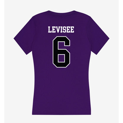 Stonehill - NCAA Men's Soccer : Tucker Levisee - Women's V-Neck T-Shirt-1