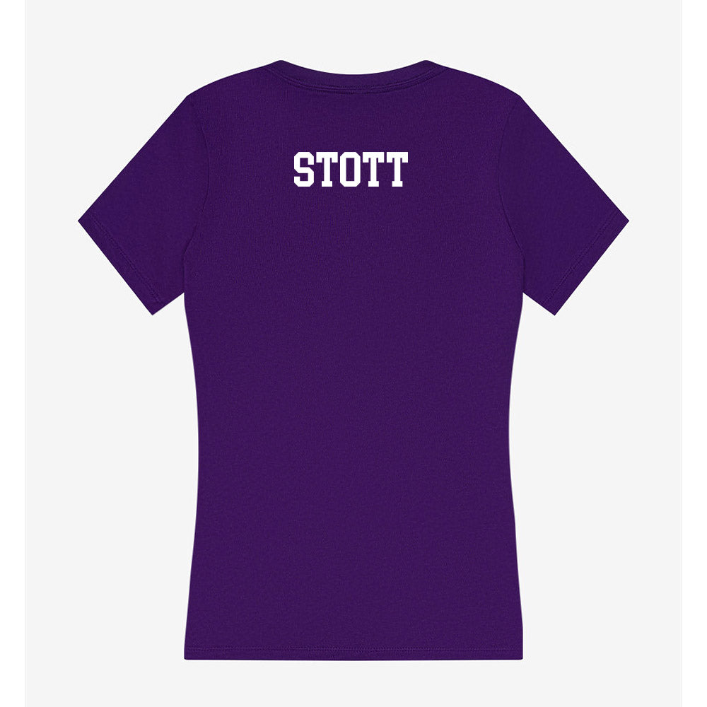 Stonehill - NCAA Women's Track & Field : Madison Stott - Women's V-Neck T-Shirt-1