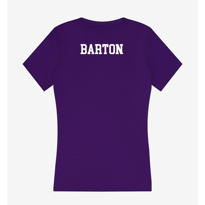 Stonehill - NCAA Women's Track & Field (Indoor) : Kendall Barton - Women's V-Neck T-Shirt-1