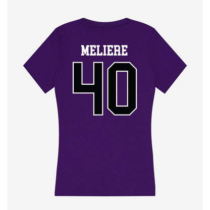 Stonehill - NCAA Baseball : Kenny Meliere - Women's V-Neck T-Shirt-1