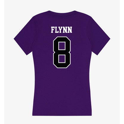 Stonehill - NCAA Football : John Flynn - Women's V-Neck T-Shirt-1