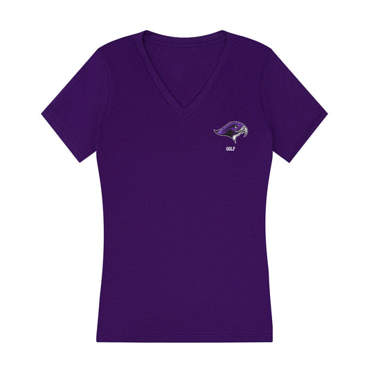 Stonehill - NCAA Women's Golf : Caitlin Anderson - Women's V-Neck T-Shirt-0