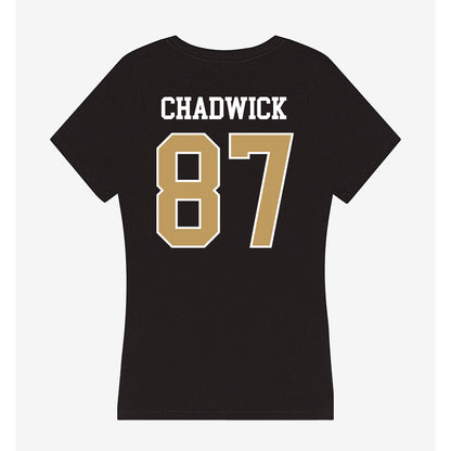 Husson - NCAA Football : Colby Chadwick - Women's V-Neck T-Shirt-1