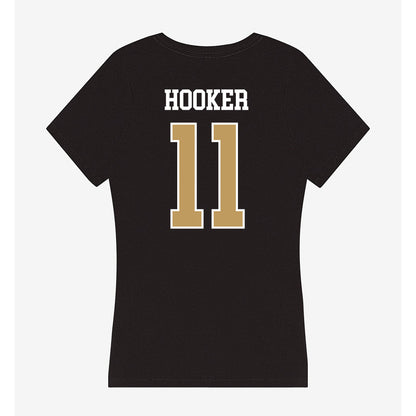 Husson - NCAA Women's Volleyball : Peyton Hooker - Women's V-Neck T-Shirt-1