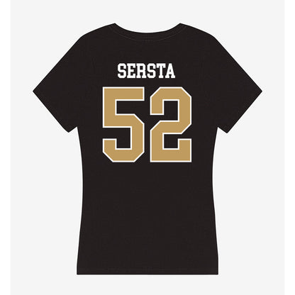 Husson - NCAA Baseball : Matteo Sersta - Women's V-Neck T-Shirt-1