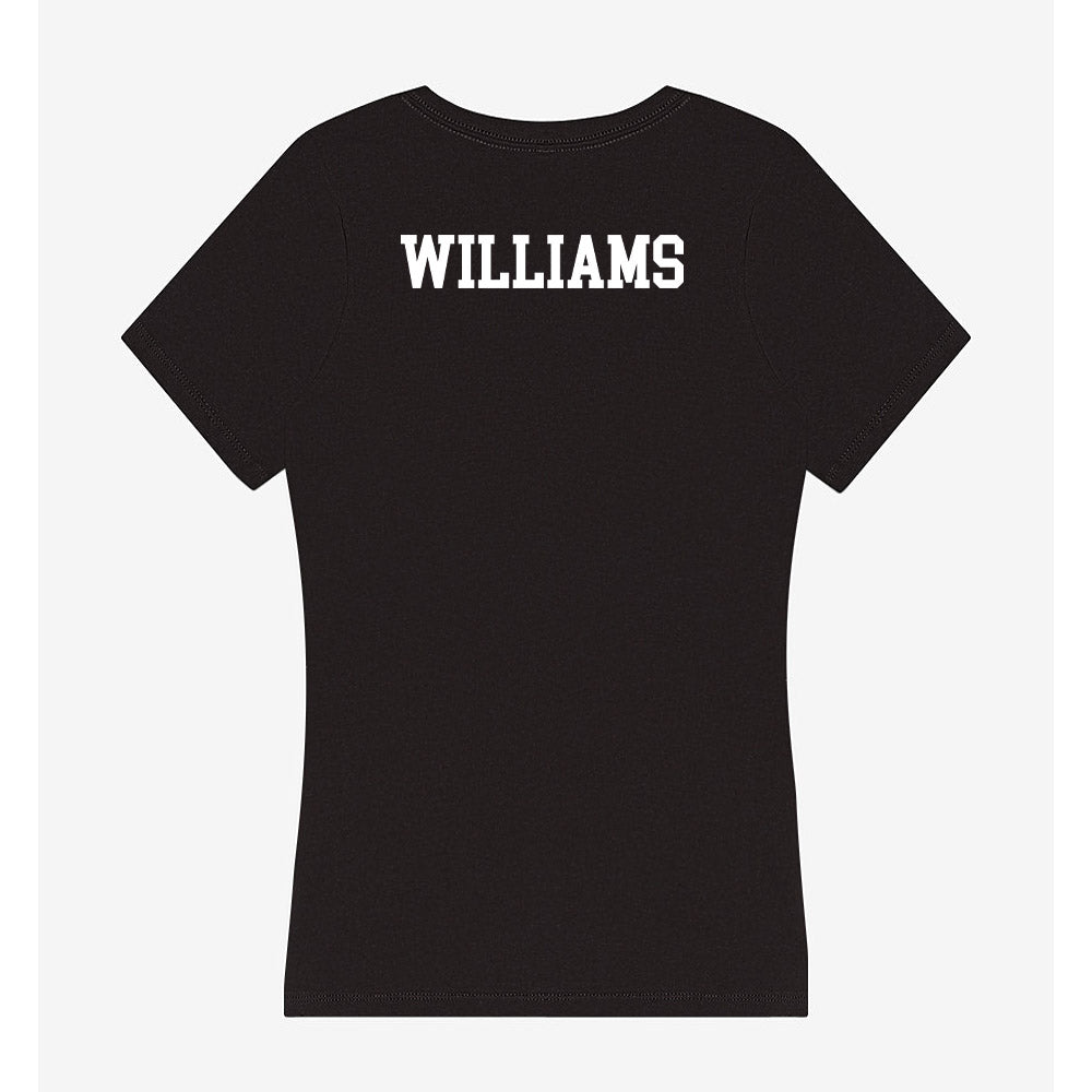 Husson - NCAA Women's Swimming & Diving : Logan Williams - Women's V-Neck T-Shirt-1