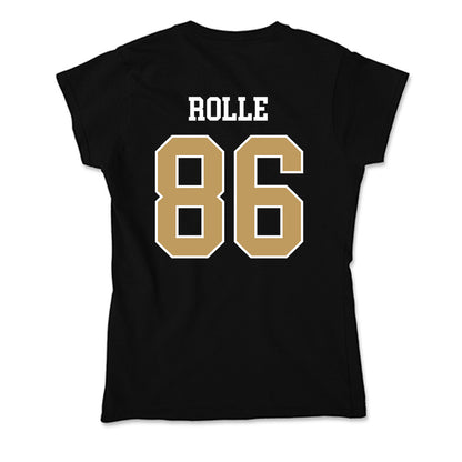 Husson - NCAA Football : Dom Rolle - Soft Style Women’s T-Shirt-1