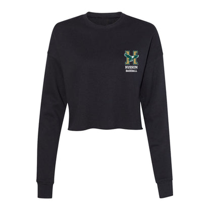 Husson - NCAA Baseball : Matteo Sersta - Women's Cropped Crew Fleece-0