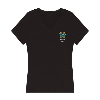 Husson - NCAA Men's Golf : Logan Timberlake - Women's V-Neck T-Shirt-0