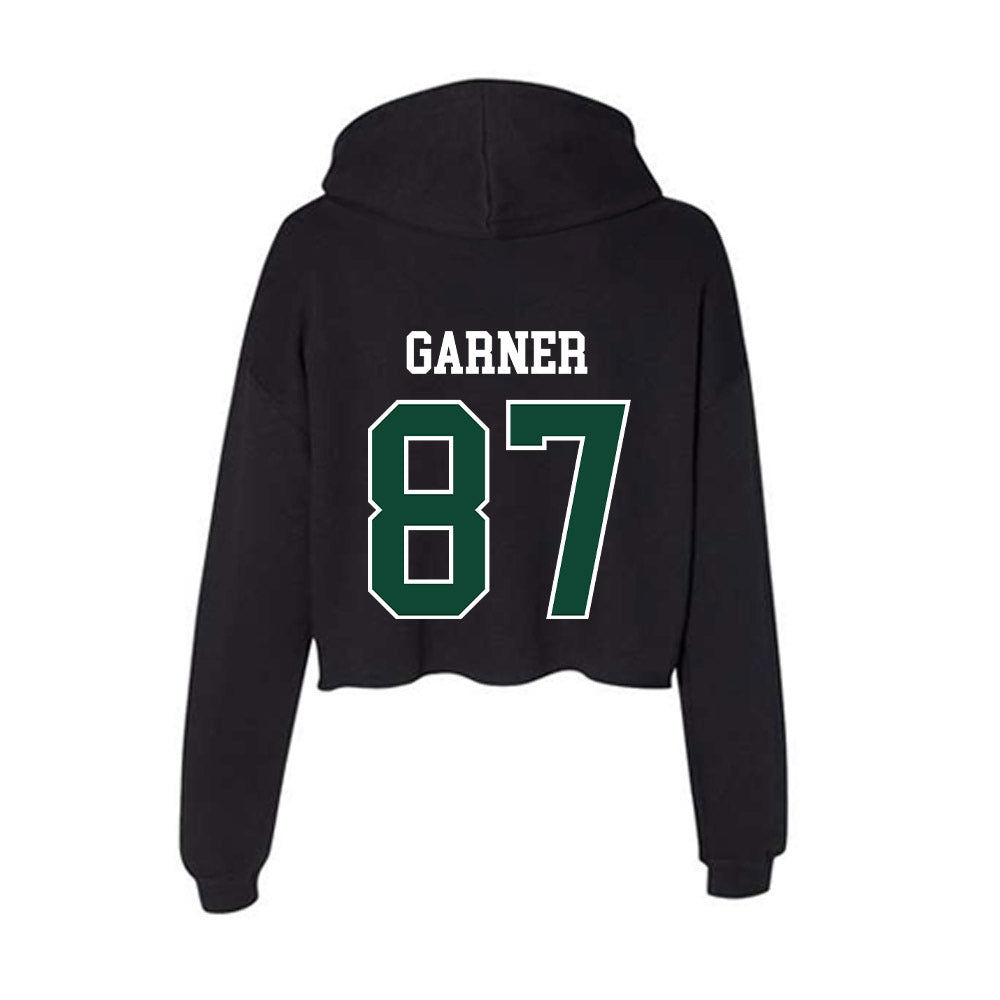 Tiffin - NCAA Football : Zaveon Garner - Women's Crop Fleece Hoodie-1