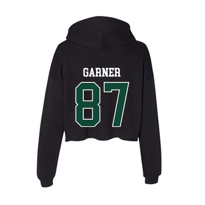 Tiffin - NCAA Football : Zaveon Garner - Women's Crop Fleece Hoodie-1