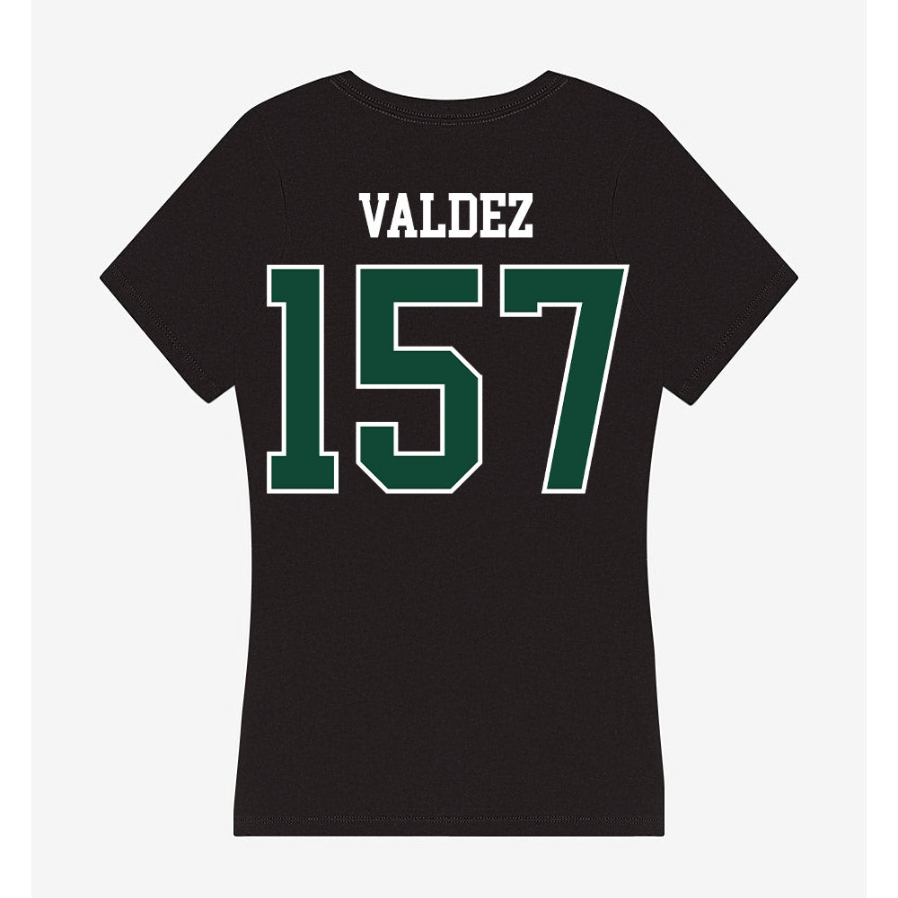 Tiffin - NCAA Wrestling : Isaac Valdez - Women's V-Neck T-Shirt-1