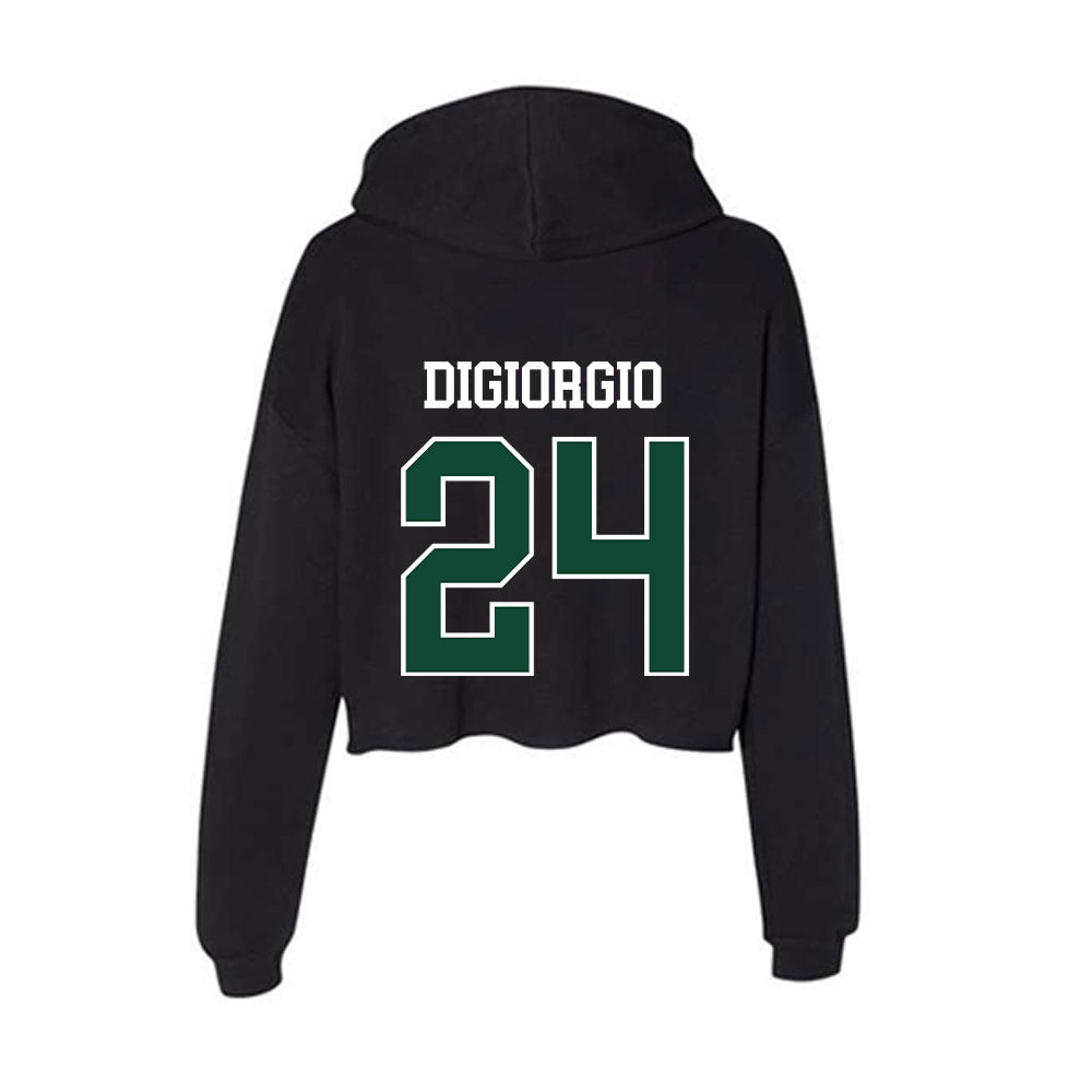 Tiffin - NCAA Men's Lacrosse : Aaron DiGiorgio - Women's Crop Fleece Hoodie-1