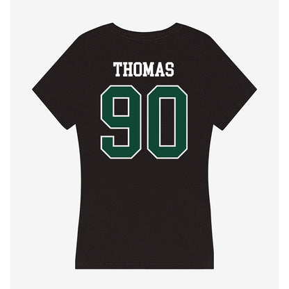Tiffin - NCAA Football : Amare Thomas - Women's V-Neck T-Shirt-1