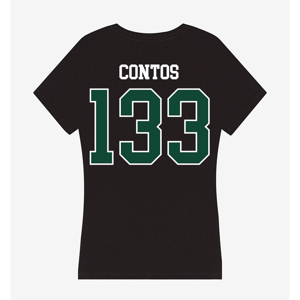 Tiffin - NCAA Wrestling : Phoenix Contos - Women's V-Neck T-Shirt-1