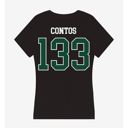 Tiffin - NCAA Wrestling : Phoenix Contos - Women's V-Neck T-Shirt-1