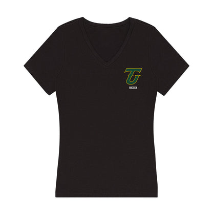 Tiffin - NCAA Men's Soccer : Praygod Johnson Pallangyo - Women's V-Neck T-Shirt-0