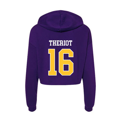 LSUA - NCAA Softball : Rylie Jeau Theriot - Women's Crop Fleece Hoodie-1