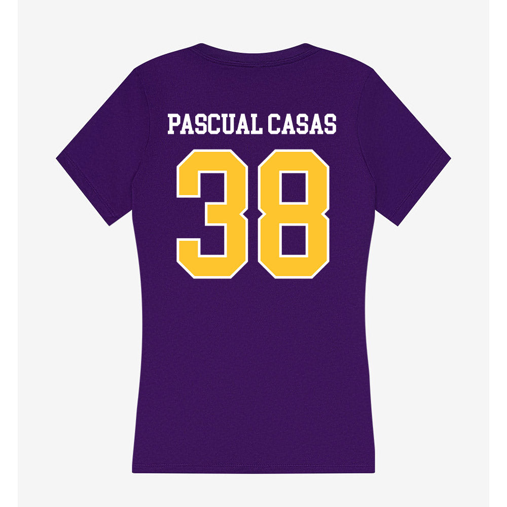 LSUA - NCAA Men's Soccer : David Pascual Casas - Women's V-Neck T-Shirt-1