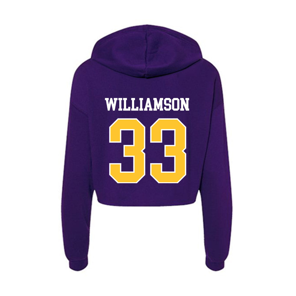 LSUA - NCAA Men's Soccer : Chris Williamson - Women's Crop Fleece Hoodie-1