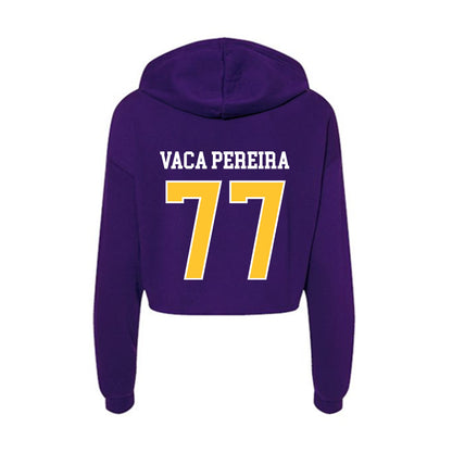 LSUA - NCAA Men's Soccer : Mario Vaca Pereira - Women's Crop Fleece Hoodie-1