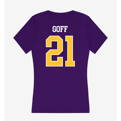 LSUA - NCAA Women's Basketball : Princis Goff - Women's V-Neck T-Shirt-1