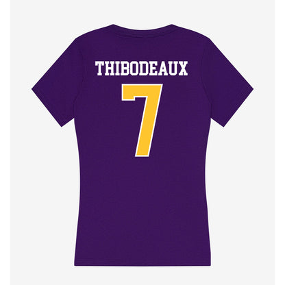 LSUA - NCAA Softball : Livie Thibodeaux - Women's V-Neck T-Shirt-1