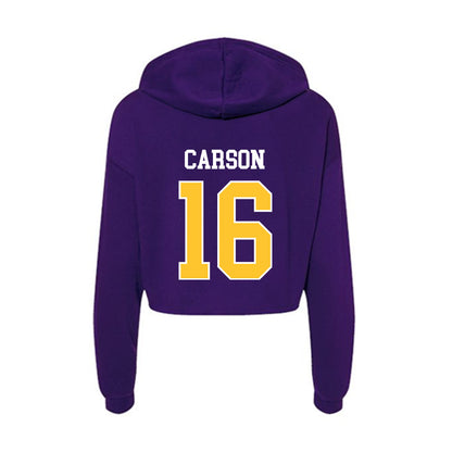 LSUA - NCAA Baseball : Kyler Carson - Women's Crop Fleece Hoodie-1