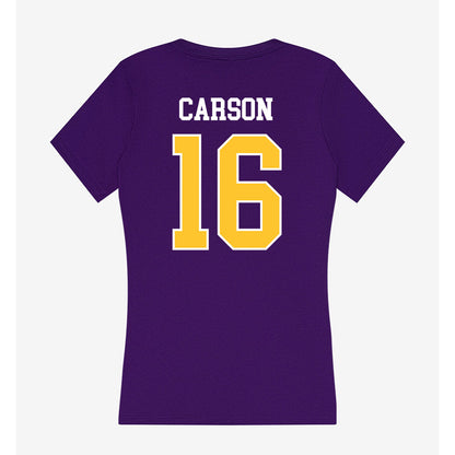 LSUA - NCAA Baseball : Kyler Carson - Women's V-Neck T-Shirt-1