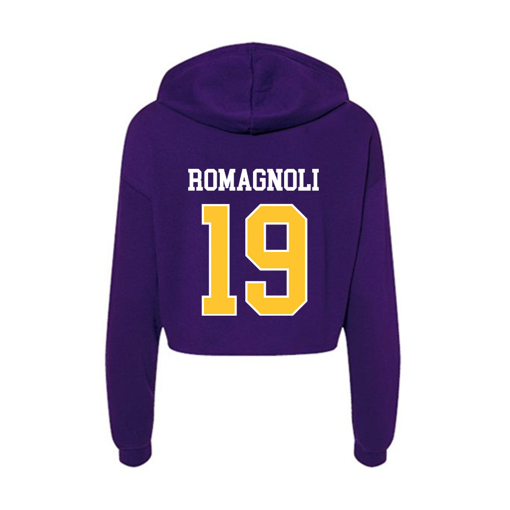 LSUA - NCAA Men's Soccer : Maximo Romagnoli - Women's Crop Fleece Hoodie-1