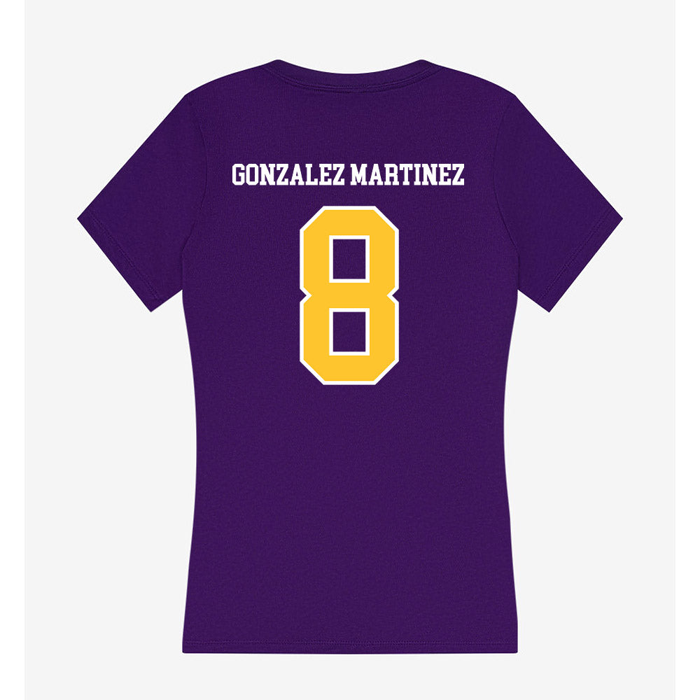 LSUE - NCAA Women's Soccer : Marta Gonzalez Martinez - Women's V-Neck T-Shirt-1