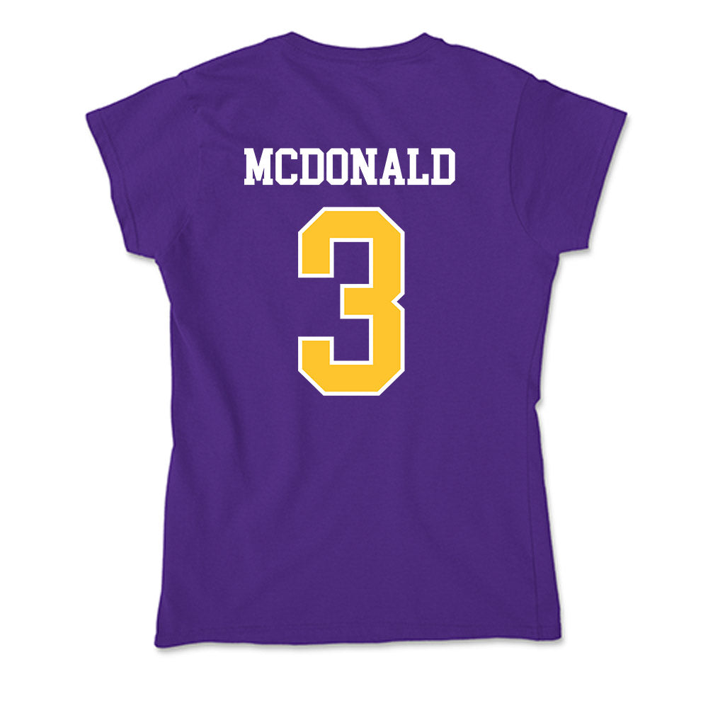 LSUS - NCAA Men's Basketball : Emareyon Mcdonald - Soft Style Women’s T-Shirt-1