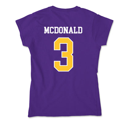 LSUS - NCAA Men's Basketball : Emareyon Mcdonald - Soft Style Women’s T-Shirt-1