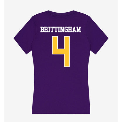 LSUS - NCAA Men's Basketball : Hayden Brittingham - Women's V-Neck T-Shirt-1
