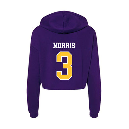 LSUS - NCAA Men's Soccer : Arian Morris - Women's Crop Fleece Hoodie-1