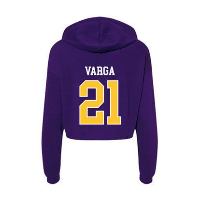 LSUS - NCAA Men's Basketball : Boldizsar Varga - Women's Crop Fleece Hoodie-1