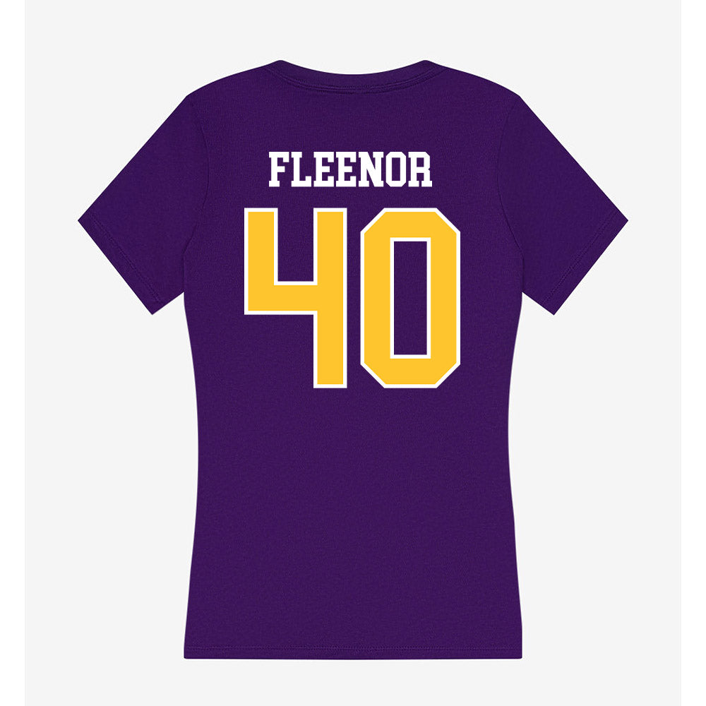 LSUS - NCAA Women's Basketball : Allyson Fleenor - Women's V-Neck T-Shirt-1