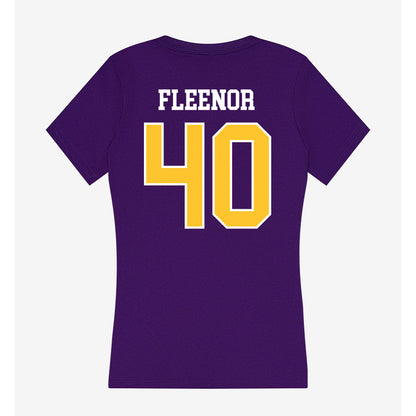 LSUS - NCAA Women's Basketball : Allyson Fleenor - Women's V-Neck T-Shirt-1