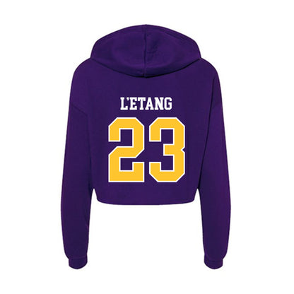 LSUS - NCAA Women's Basketball : Amandine L’Etang - Women's Crop Fleece Hoodie-1