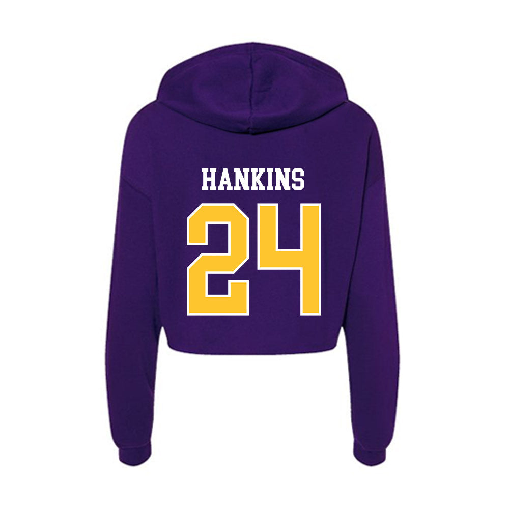 LSUS - NCAA Baseball : David Hankins - Women's Crop Fleece Hoodie-1