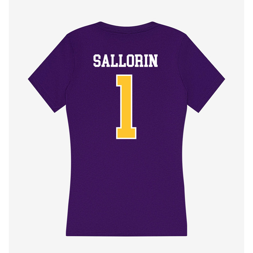 LSUS - NCAA Baseball : Jose Sallorin - Women's V-Neck T-Shirt-1