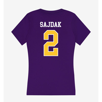 LSUS - NCAA Women's Basketball : Roksana Sajdak - Women's V-Neck T-Shirt-1