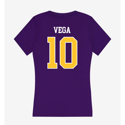 LSUS - NCAA Baseball : Carlos Vega - Women's V-Neck T-Shirt-1