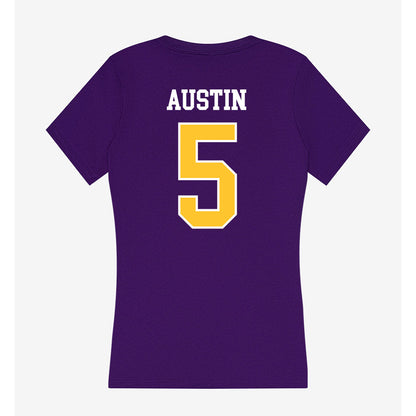 LSUS - NCAA Men's Basketball : DeVonte Austin - Women's V-Neck T-Shirt-1