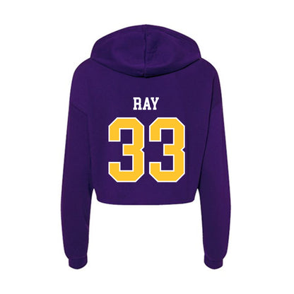 LSUS - NCAA Men's Basketball : Solomon Ray - Women's Crop Fleece Hoodie-1