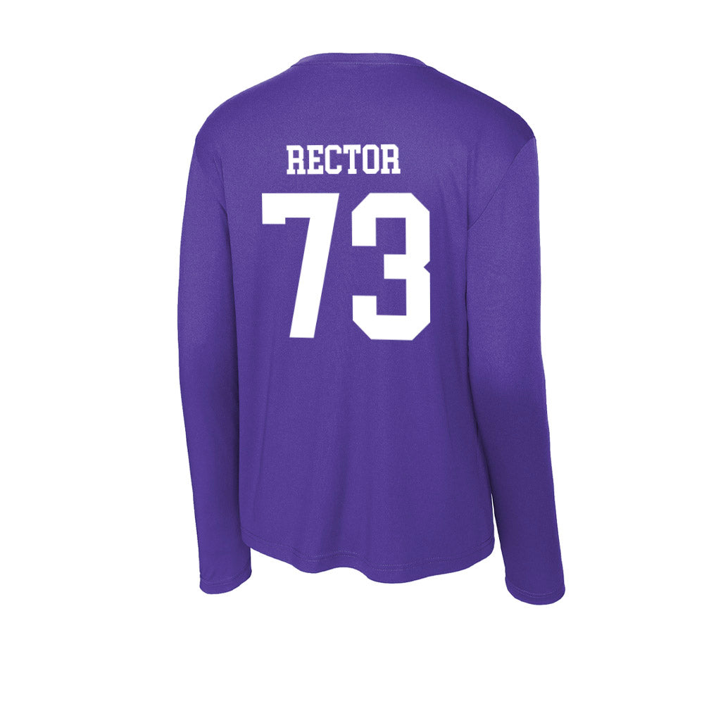 UST - NCAA Football : Kaleb Rector - Activewear Long Sleeve T-Shirt-1
