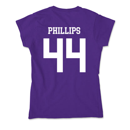UST - NCAA Baseball : Nolan Phillips - Soft Style Women’s T-Shirt-1