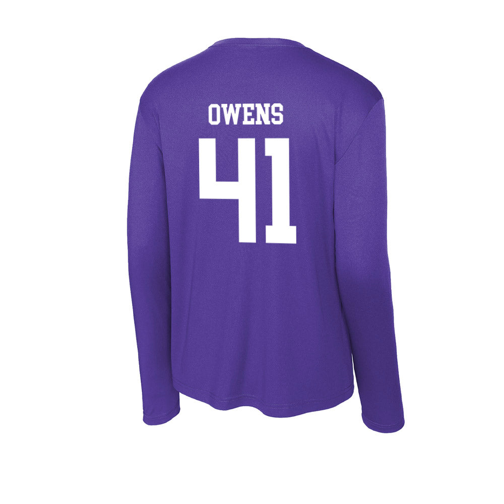 UST - NCAA Football : Walker Owens - Activewear Long Sleeve T-Shirt-1